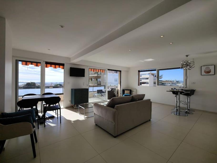 Cannes Vue Mer T2 61M²+ Parking Bagian luar foto